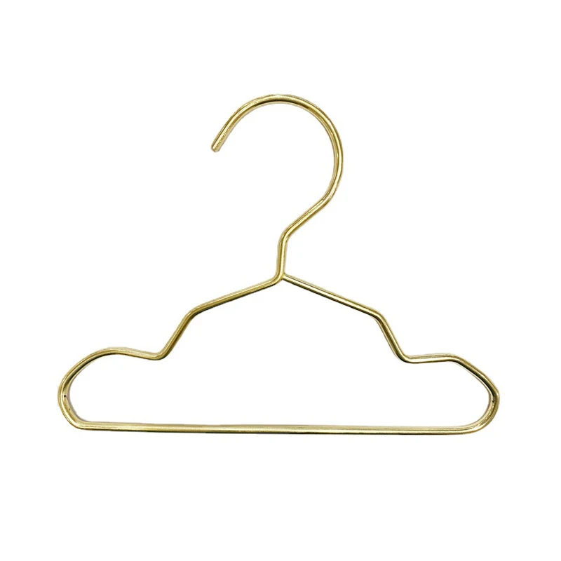 Pet clothing hanger Hooks for Pet Clothes Mini metal small clothes hanging Gold Cat Display Clothes Hanger