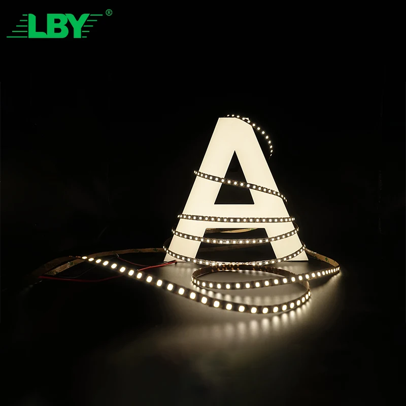Режущая лента LBY Smd2835, светодиодная неоновая лампа, полоса 10 метров света, режущая каждые 1 см из 6*12 гибких светодиодных неоновых ламп