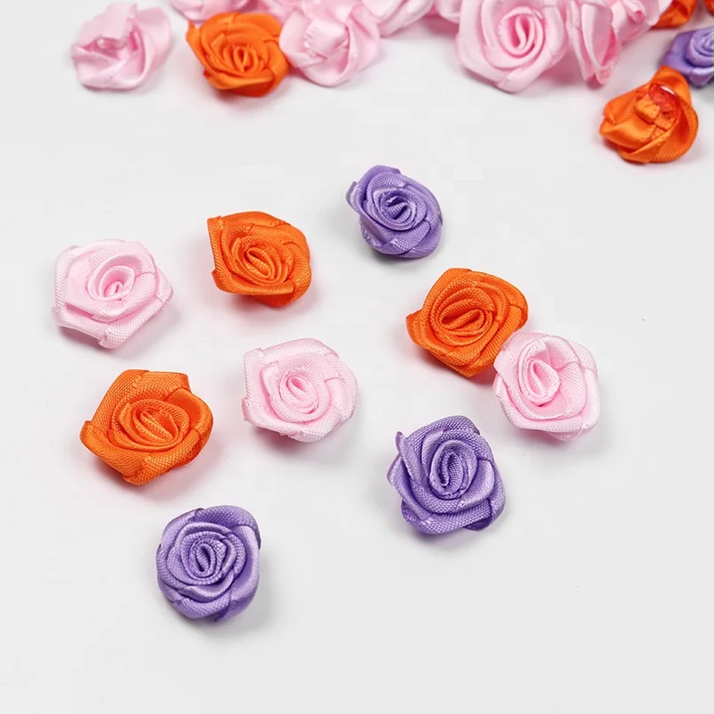 Handmade Gift Bow Ribbon Decoration Wholesale Small Rose Bow Flower