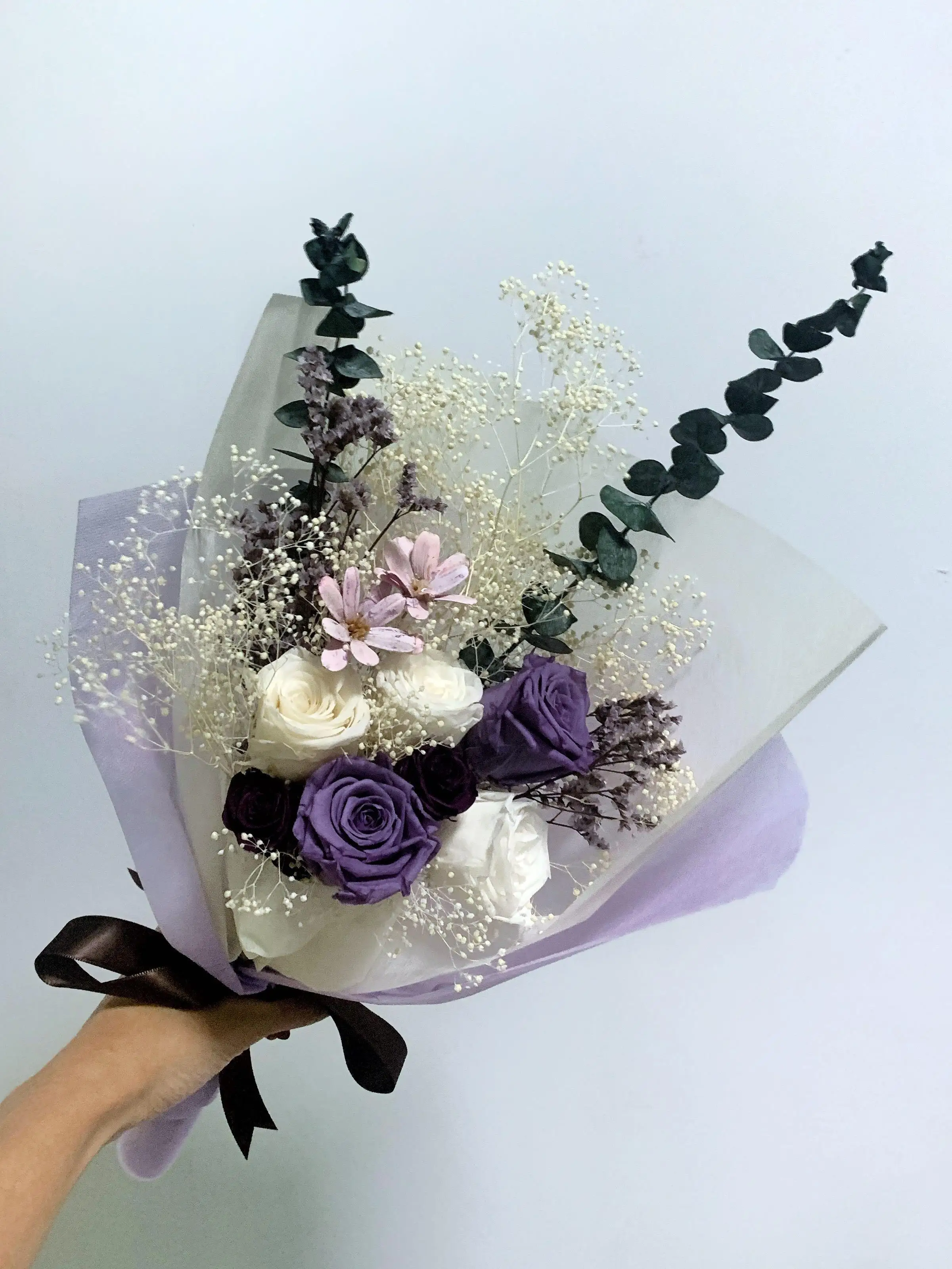Sumflora factory wholesale  beautiful real dried flowers  bouquet with wedding gift