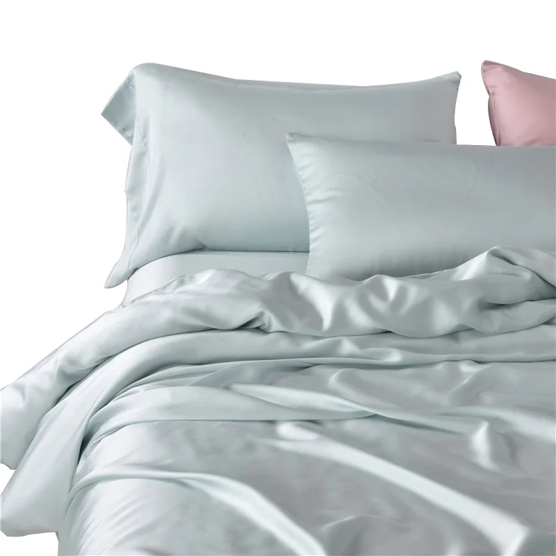 Queen Grey 100% Bamboo Sheets - Cooling Bed Sheets Set Queen Up to 16 inches Mattress, Deep Pocket Sheets Set 4pcs Queen