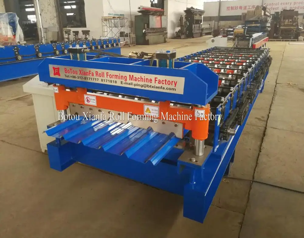 
Metal Trapezoidal Sheet Roof Roll Forming Machine 