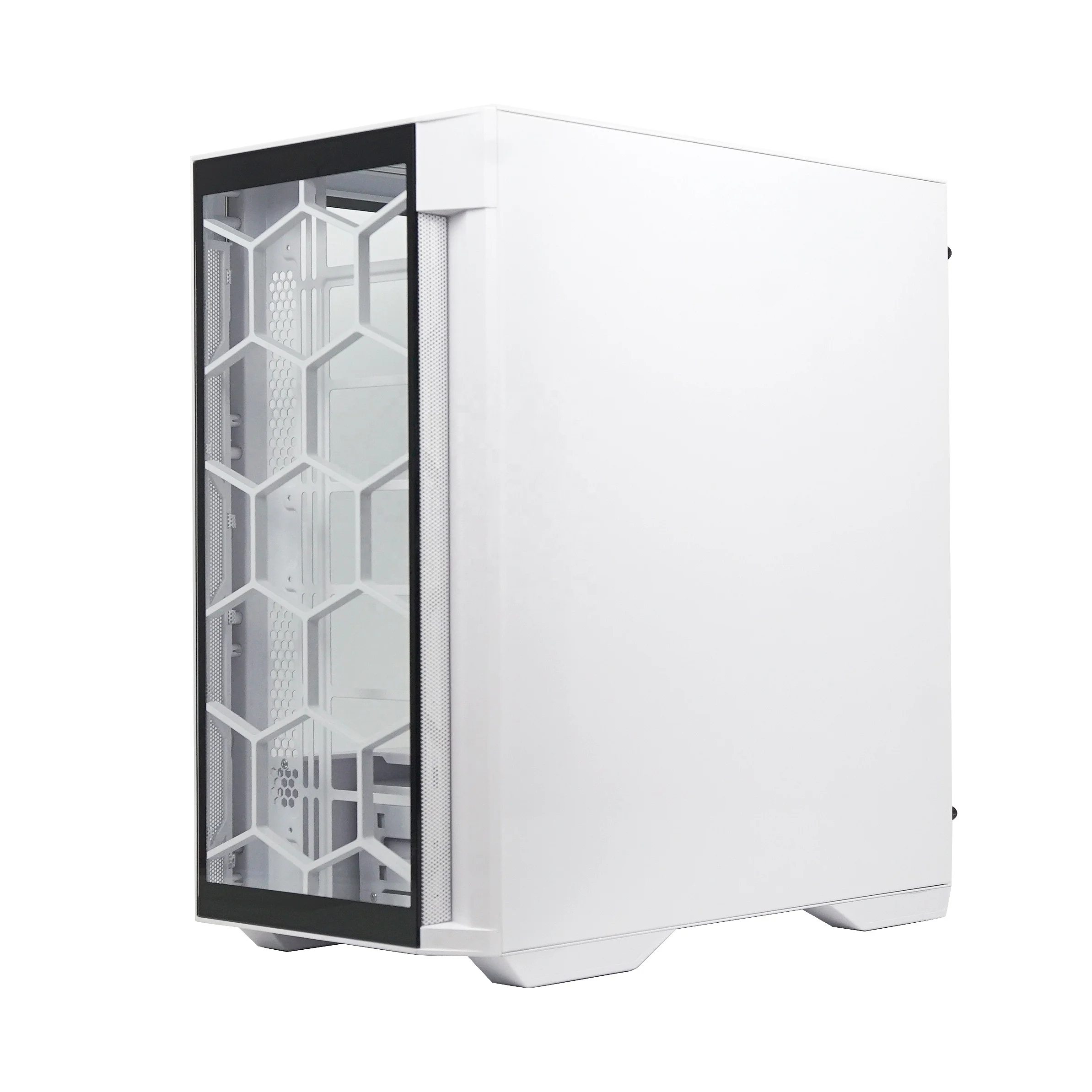 Белый чехол для компьютера wich support E-ATX / ATX материнская плата/360 водяное охлаждение/боковое закаленное стекло