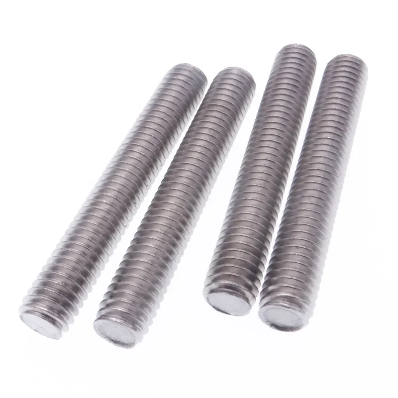 M3 M4 M5 M6 M8 M10 M12 M14 M16 M18 M20 Fully Thread Rod Bar Stud Wire Screw Rod 304 Stainless Steel For Assembling Set Screw