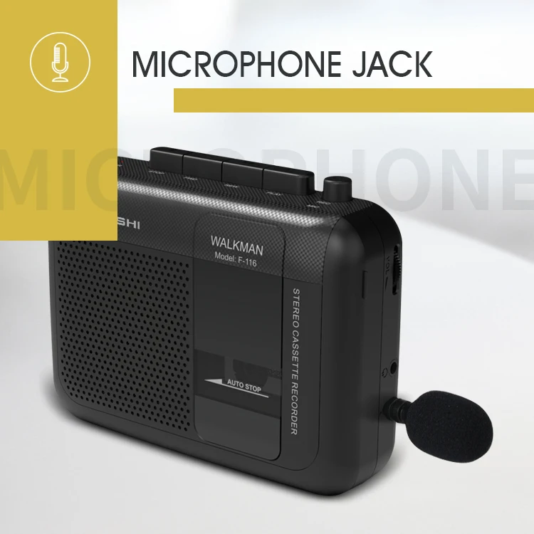 Best selling small portable built-in speaker stereo pocket cassette  tape recorder walkman player