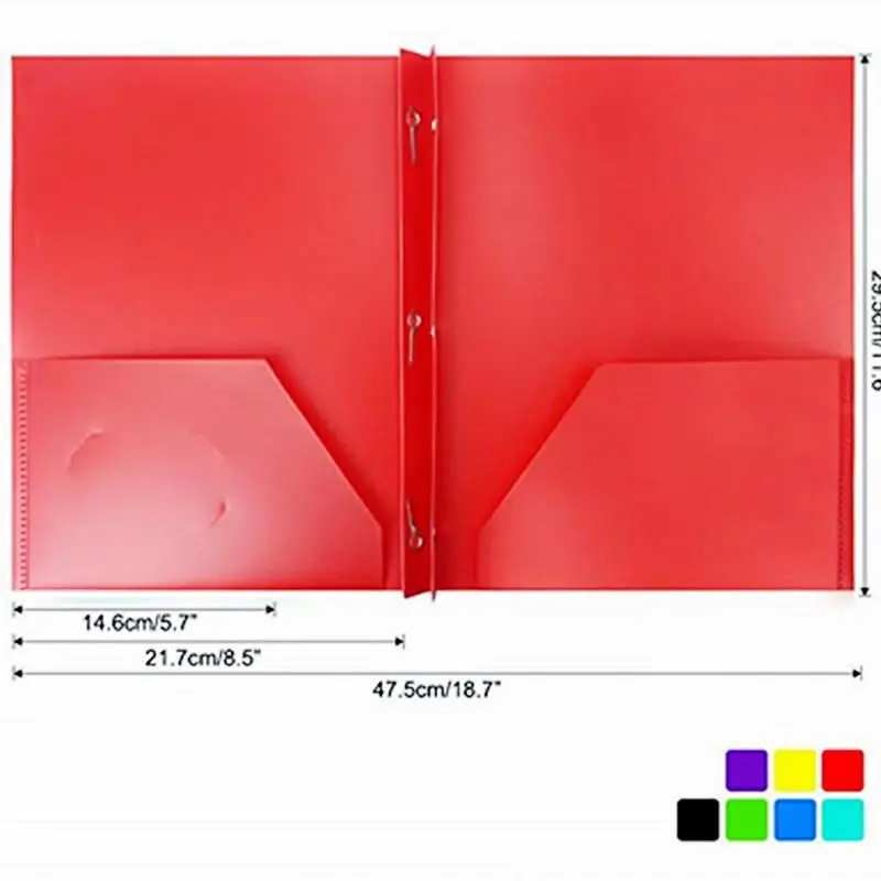 Лидер продаж 2021, качественная Заводская дешевая оптовая продажа, пластиковая папка с 2 карманами и 3 отверстиями, папка с зубцами