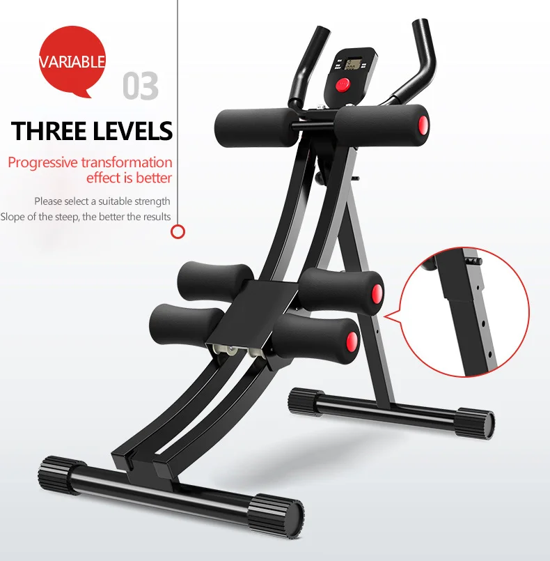 Fitness Core & Abdominal Trainers AB Workout Machine Home Gym Strength Training Ab Cruncher Foldable Fitness Equipment