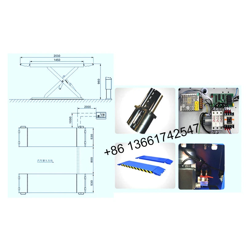 UE-3.0SSE  Small medium shear plate lift Scissor lift
