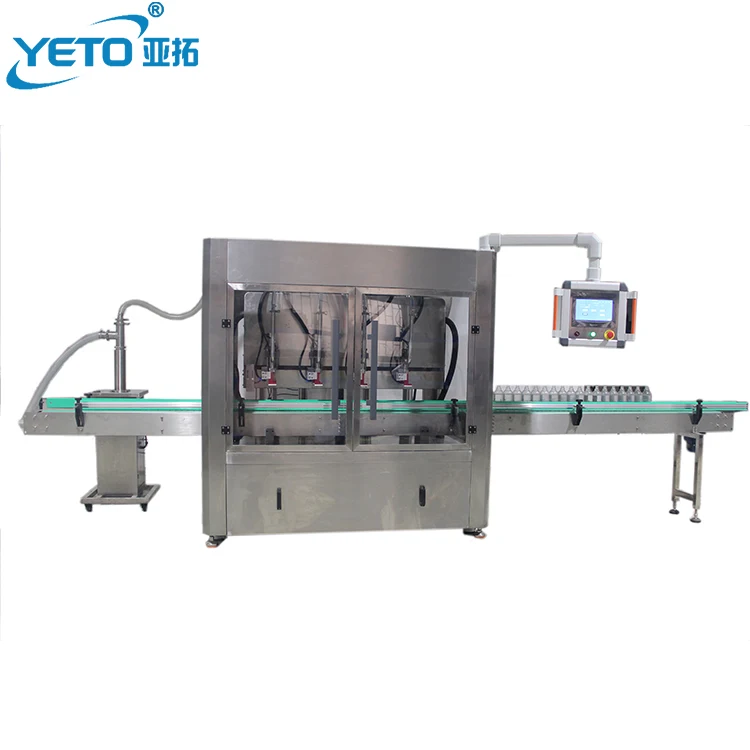 four heads automatic following heads high speed shampoo lotion cream servo motor filling machine