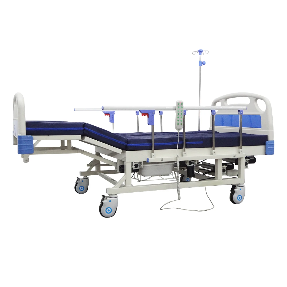 Waterproof Hybrid Mattress with Hand Rail Homecare Nursing Medical Folding Hospital Bed