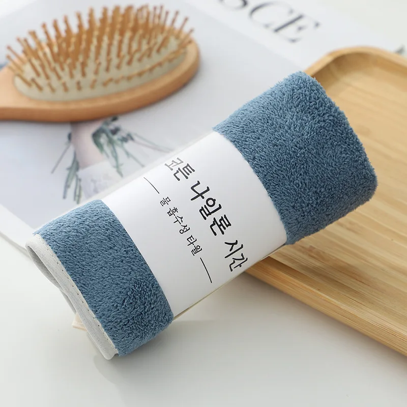 whosale stock kation coral fleece super absorbent  face towel hand towel dish towel with hanger
