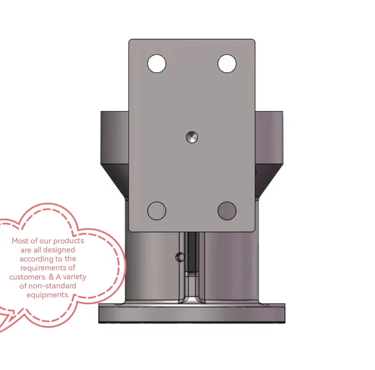 Custom Non-Standard Brass Bearing Housing CNC Machined for Dogs with Operating Side Application Stainless Steel & Metal Material