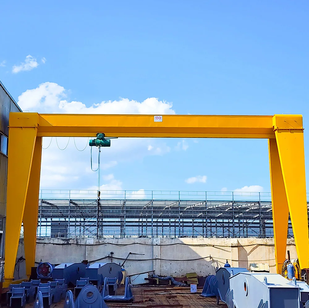 Hot sale single girder travelling manual indoor gantry crane with simple frame