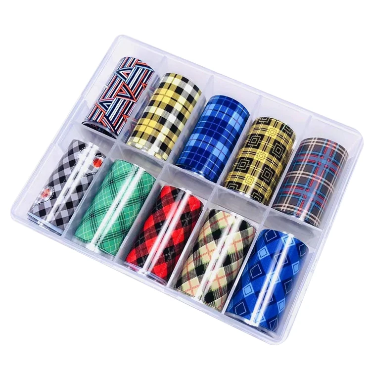 Hot Sell Nail Foils for Transfer Paper Stickers Sliders Adhesive Nails Wraps Foil Nail Art
