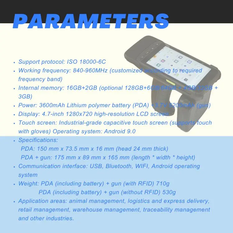 Animal Identification Scanner rfid tag reader