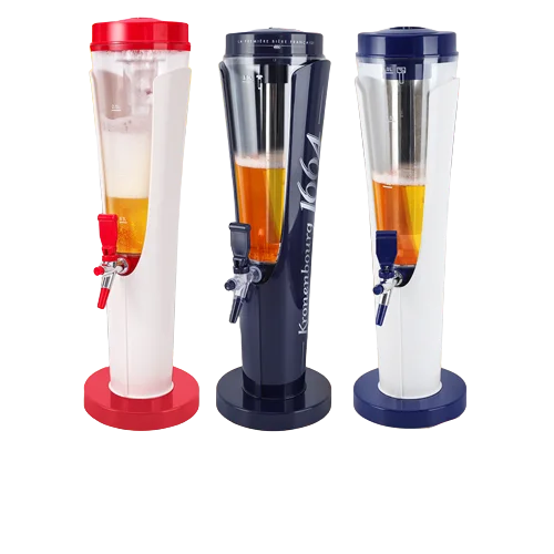 3L 5L Factory High Capacity Plastic OEM ODM Beer Tower With Ice Tube Beer Dispenser