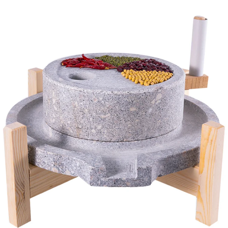 Мини кунжутная зерна какао Пшеница мельница для специй шлифовальная Дробилка молоток ручной гранит каменная мельница дробилка