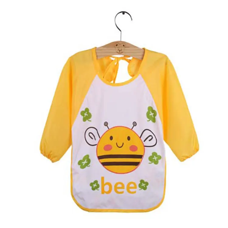 wholesale high quality painting waterproof cartoon baby bib apron