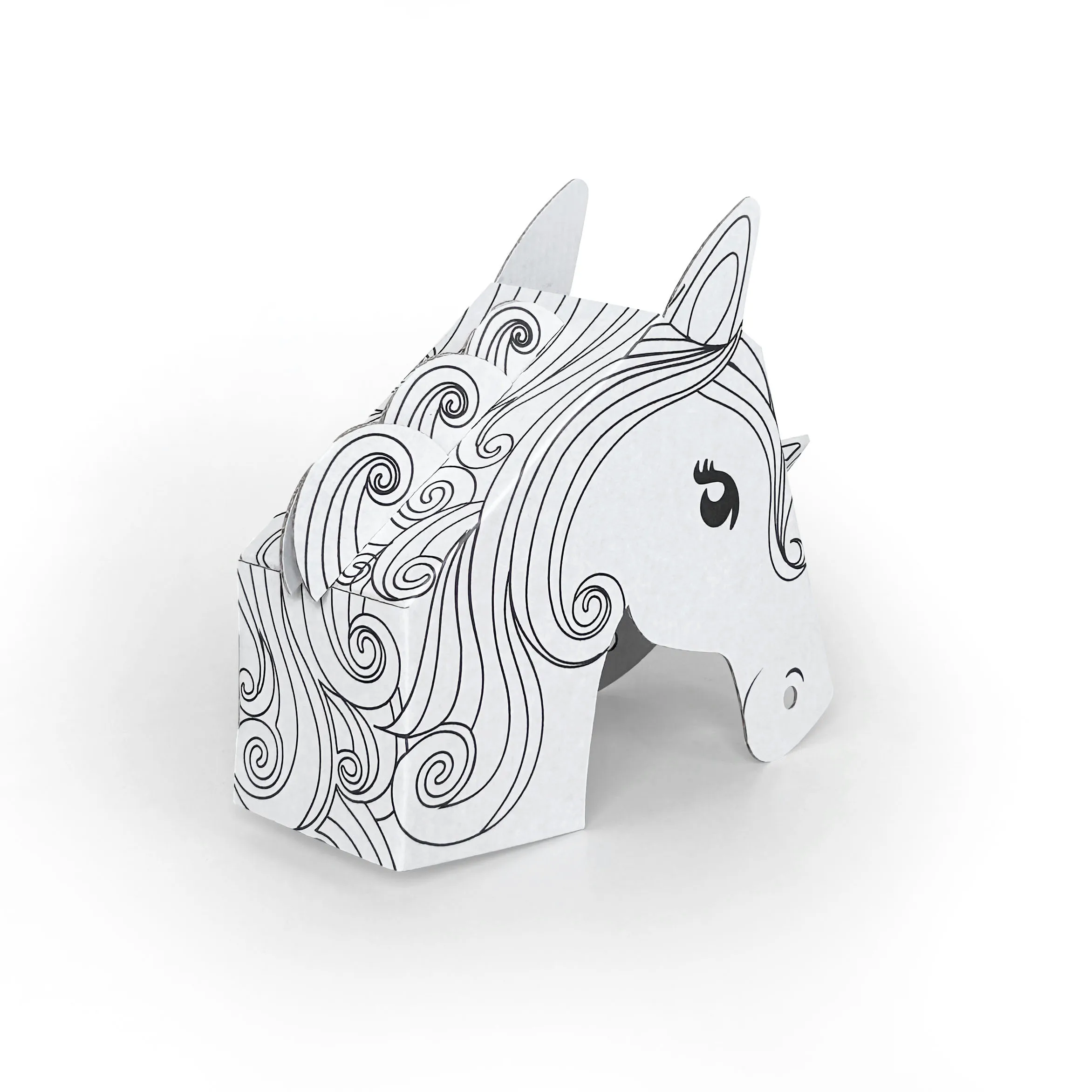 Eco-friendly Kids DIY Cardboard House Set Kids Playhouse Painting Toys Draw Cardboard House