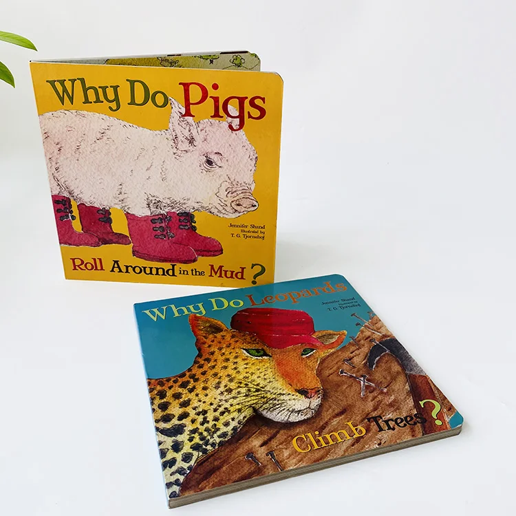 
Cheap Custom Animal Story Books Early Education Children Board Book Printing 