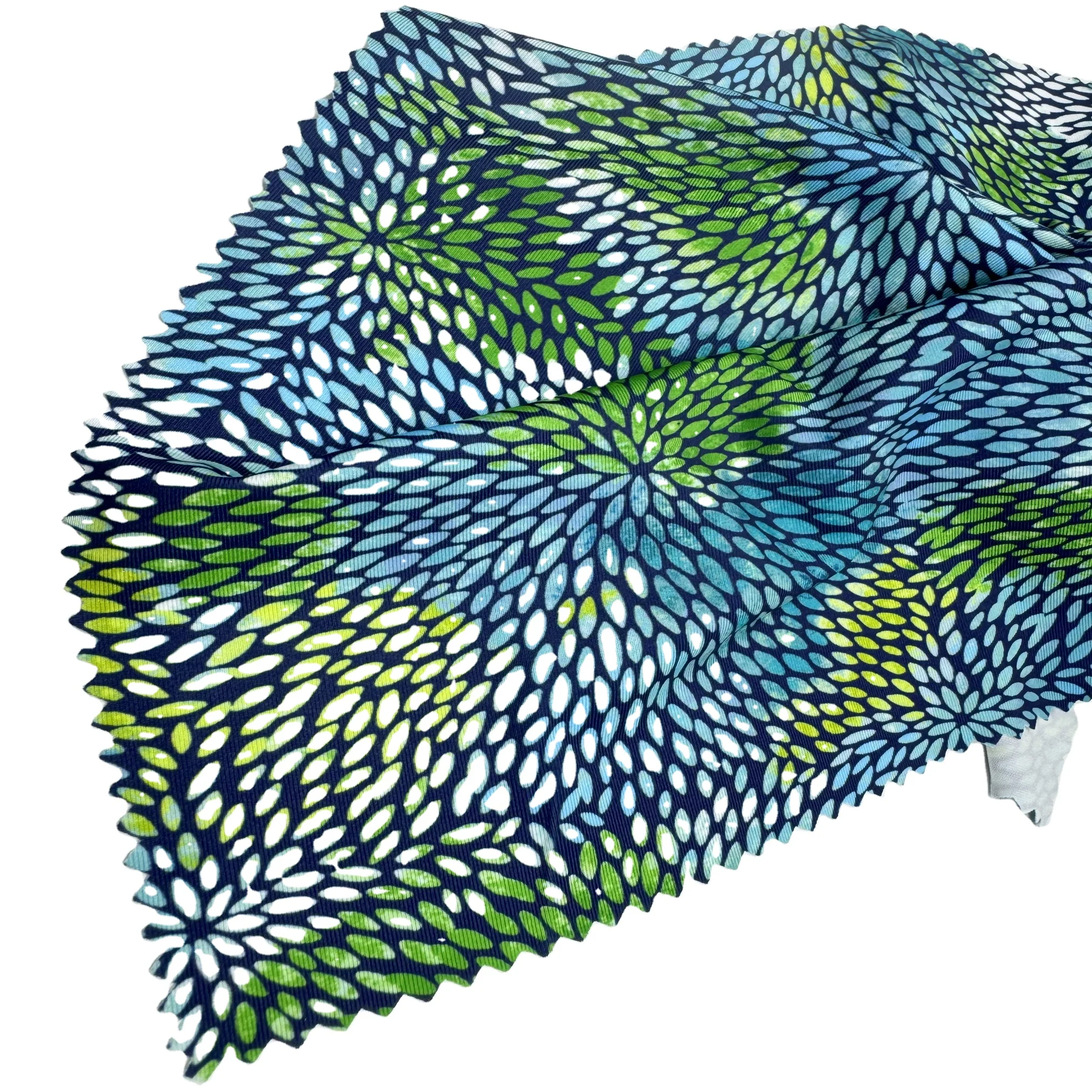 Custom design 4 way stretch fabric jersey polyester spandex digital printing swimwear fabric