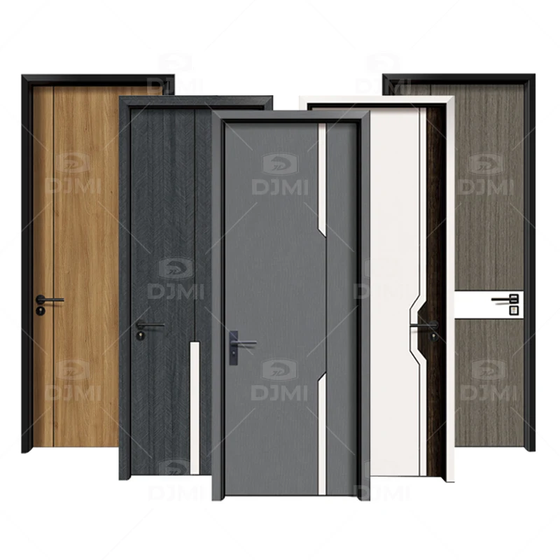 Commercial waterproof interior carbon crystal board wood door china solid wood doors