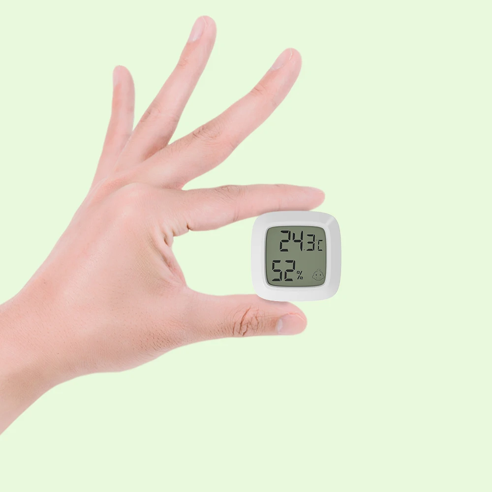AMAZON Super Mini Household Comfort Level Smile Remind Thermohygrometer  Electronic Indoor Temperature Humidity Factory Supply