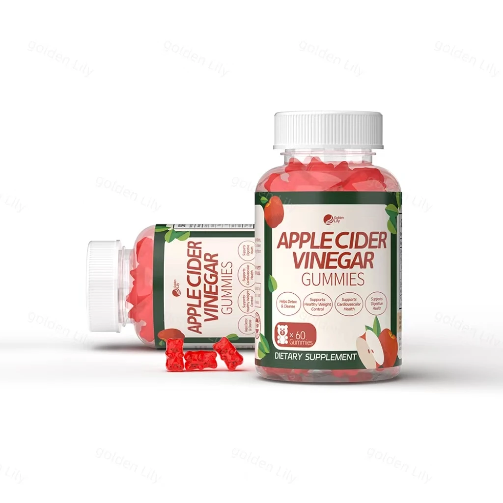 private label Vegan Sugar Free improve digestion control body weight Apple Cider Vinegar Gummies