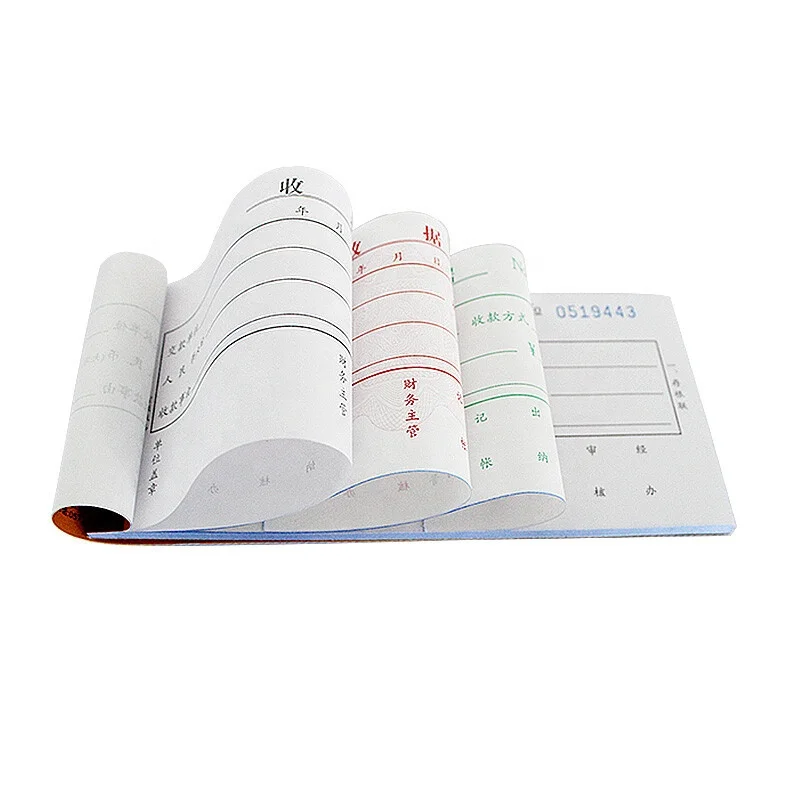 Custom A4 Carbonless receipt invoice book NCR Quote Books duplicate printing 2 -5 parts can be choose