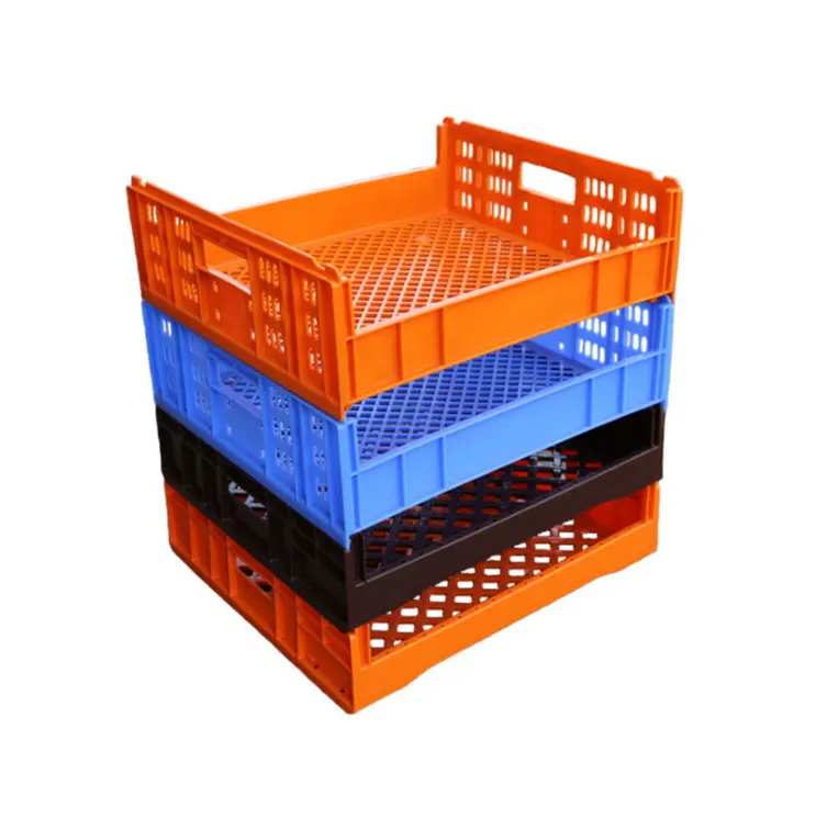 High Quality Food Grade Stackable Vented Mesh Plastic Crates Basket Storage Bread Bakery crate