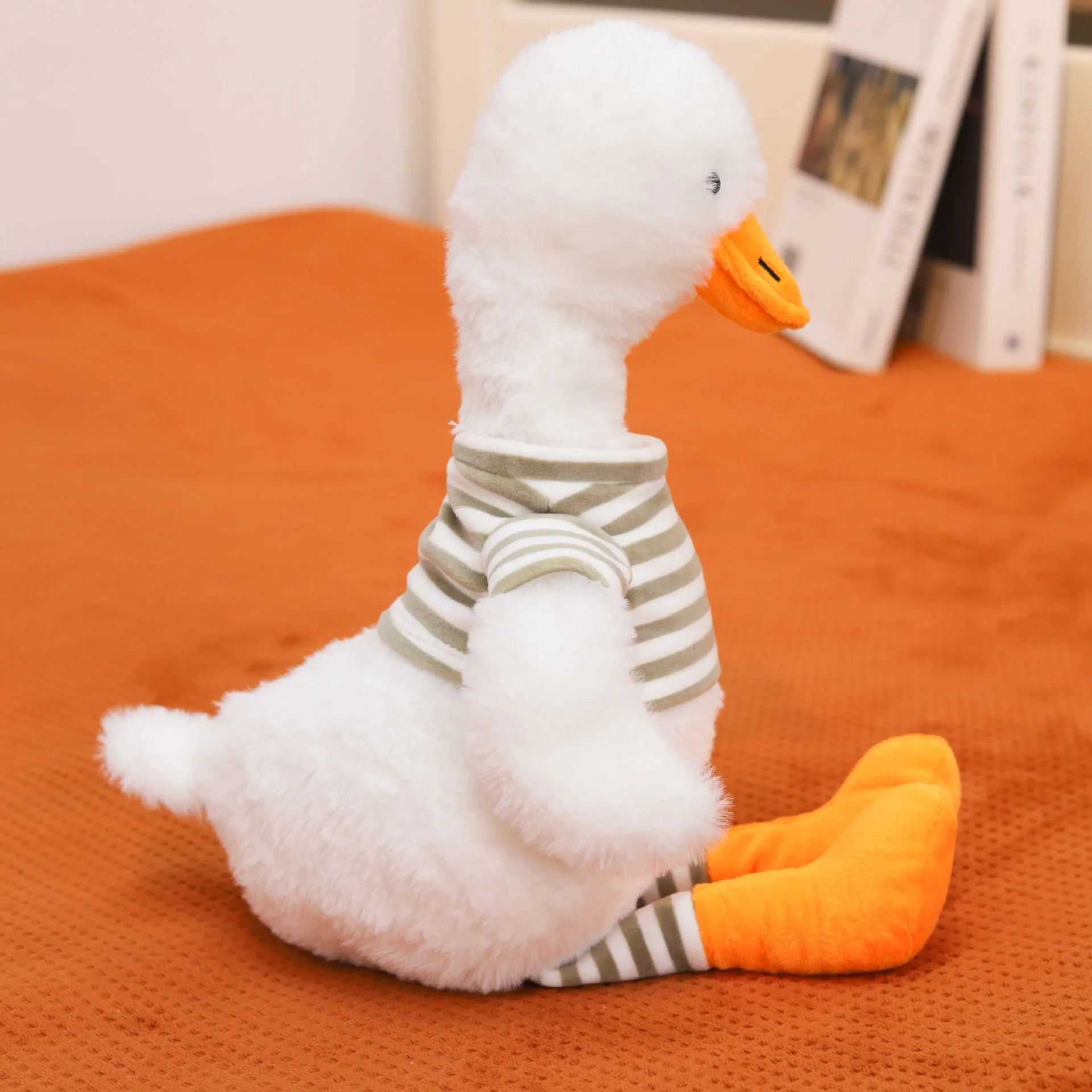 Cute Cotton Goose White Swan Duck Stuffed Animal Toys Baby Accompanying Dolls Plush Comfort Soft Pillow Home Decor Bedtime Toys