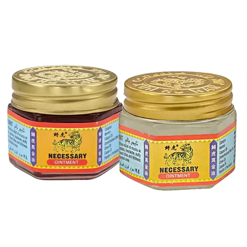 100% Original Red White Tiger Balm Ointment Pain Relief Muscle Stomachache Massage Rub Muscular Tigersbalm  pain relief