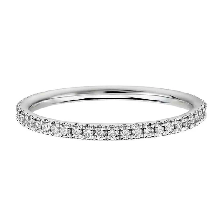 White Gold Rose Gold Wedding Engagement Diamond Rings Fine Jewelry 18K Gold