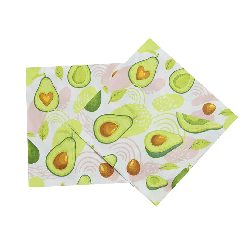 Оптовая продажа, супер впитывающие экологически чистые бумажные салфетки с принтом