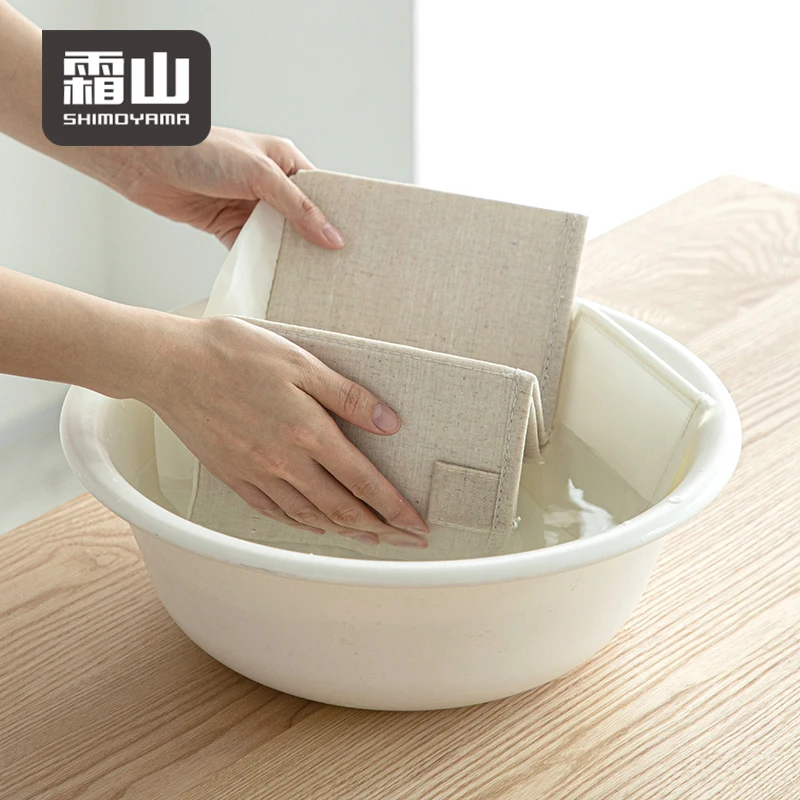 SHIMOYAMA Divided Clothing Storage Boxes for Closet Clothes Closet Organizer 6 Compartments for Jean