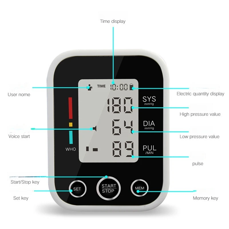 OEM ODM Support Dr trust 24 Hour BP Monitor BP Machine Medical Digital Upper Arm Blood Pressure Monitor