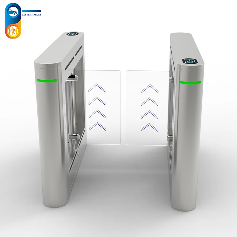 automatic security swing turnstile barrier gate with access control for pedestrian