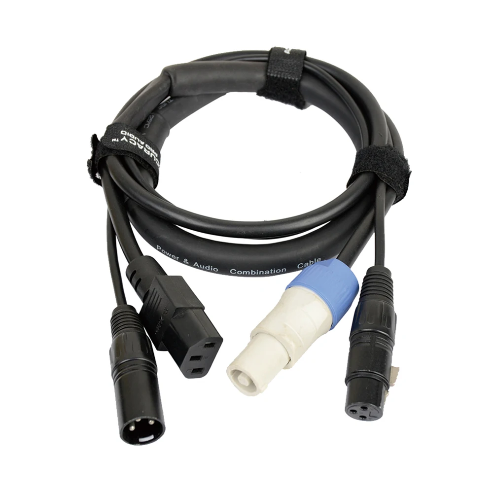 Accuracy Pro Audio APCON15-6FT PowerCON 3 Pin DMX Combo 8m Cable XLR VGA Connectors Copper Conductor PVC Braid RJ45 Stock