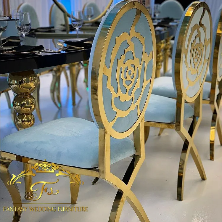 event furniture wholesale X leg gold stainless steel party wedding chairs