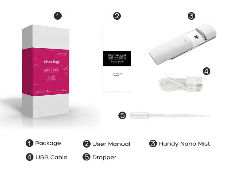 Мини-распылитель для ухода за кожей лица, увлажняющий нано-распылитель для лица, нано-спрей, распылитель для лица