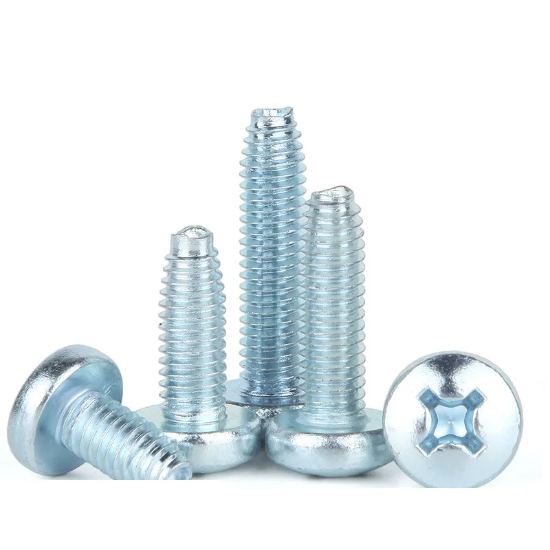 DIN 7500 Zinc Plated Cross Recessed Torx Pan Head Thread Rolling Self Locking Screws Triangular Thread Machine Screw For Metal