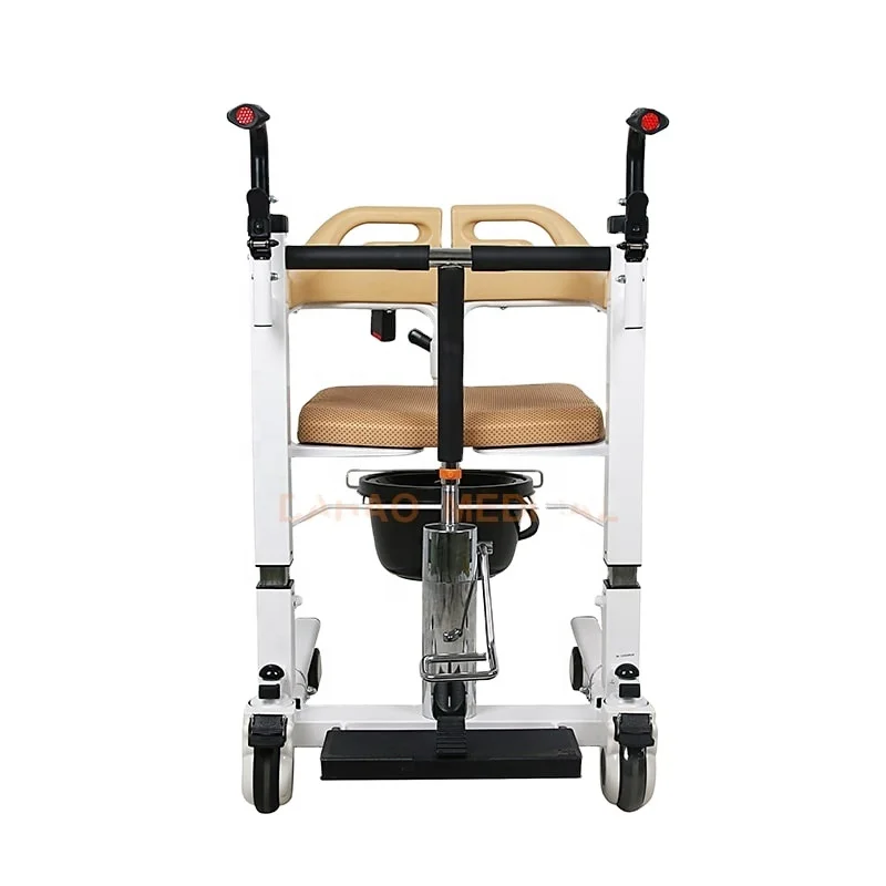 Home Use Elderly Care Hydraulic Old Man Patient Medical Commode Shift Wheelchair Transfer Lift Chair for Car Bedside