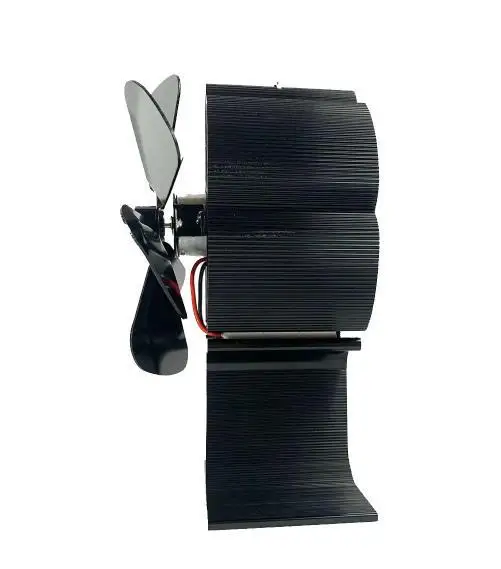 Wholesale Low Price Black Fireplace Fan with 6 Blades Thermal Power Stove Fan Silent Fan