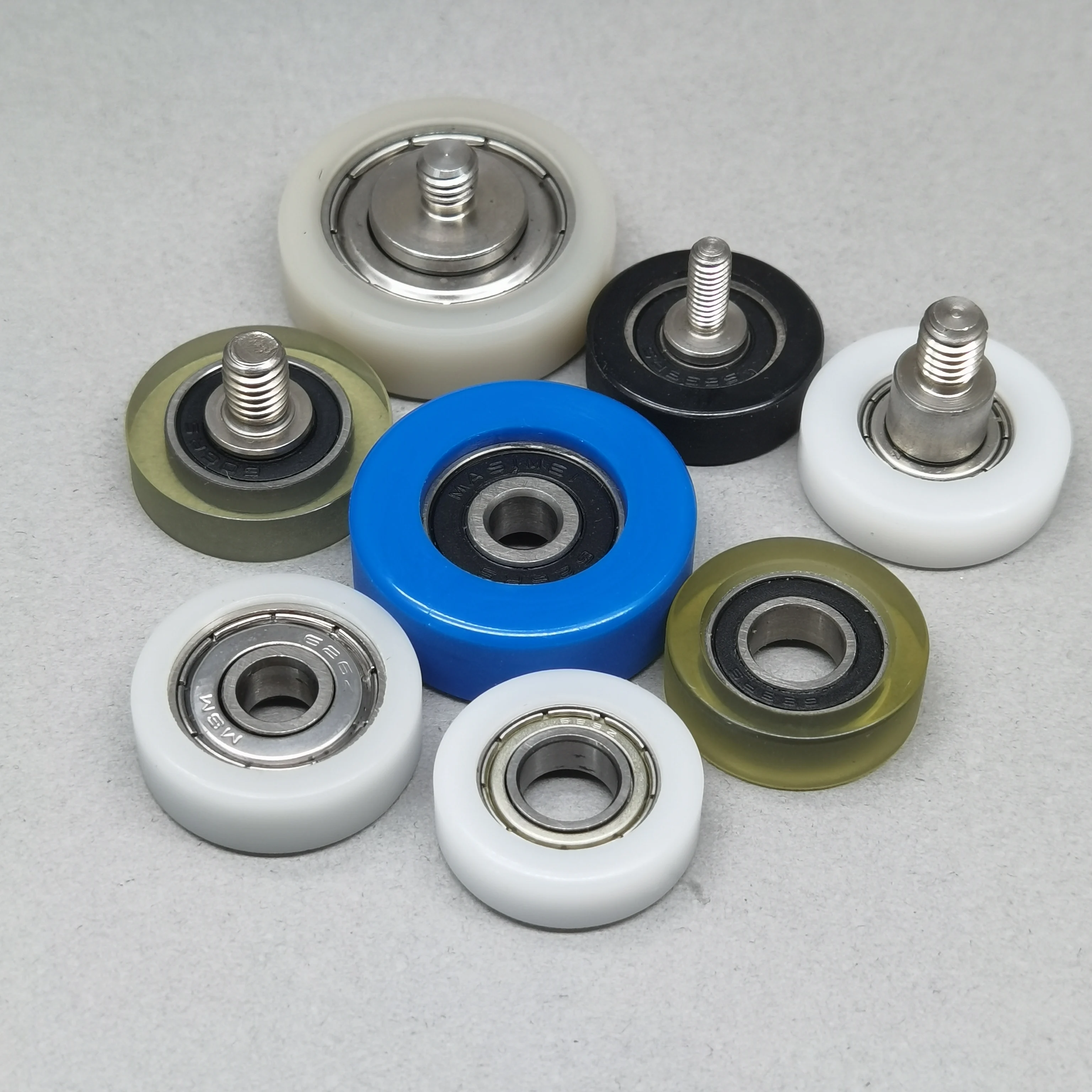 Payload 5KG Nylon Ball Bearing Wheel BS68516-5 5x16x5MM POM Plastic Coated Roller Wheels for Automatic Floor Cleaning Machine