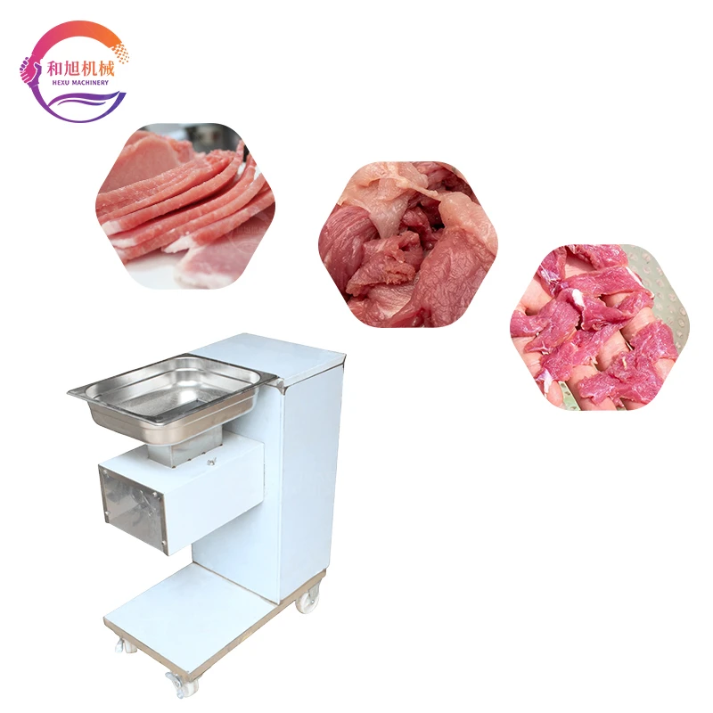 Vertical 2.5-20mm Stainless Steel 304 Fresh Meat Slicer 550w Beef Pork Fish Boneless Meat Slicing Machine