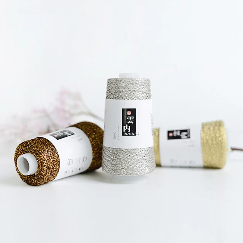 Yarncrafts биоразлагаемая блестящая плетеная полиэфирная пряжа с металлическими оттенками