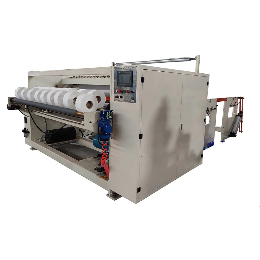 Automatic bobbin paper cutter / jumbo roll slitting machinery /bathroom tissue roll making machine