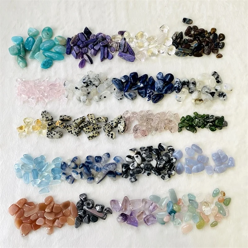 Hot Sale Natural Dragon Fruit Tumbled Stone Pitaya Crystals Gravel for Healing Decoration
