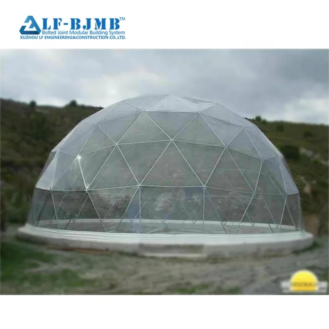China Steel Fabrication Fiberglass Space Frame Dome Building