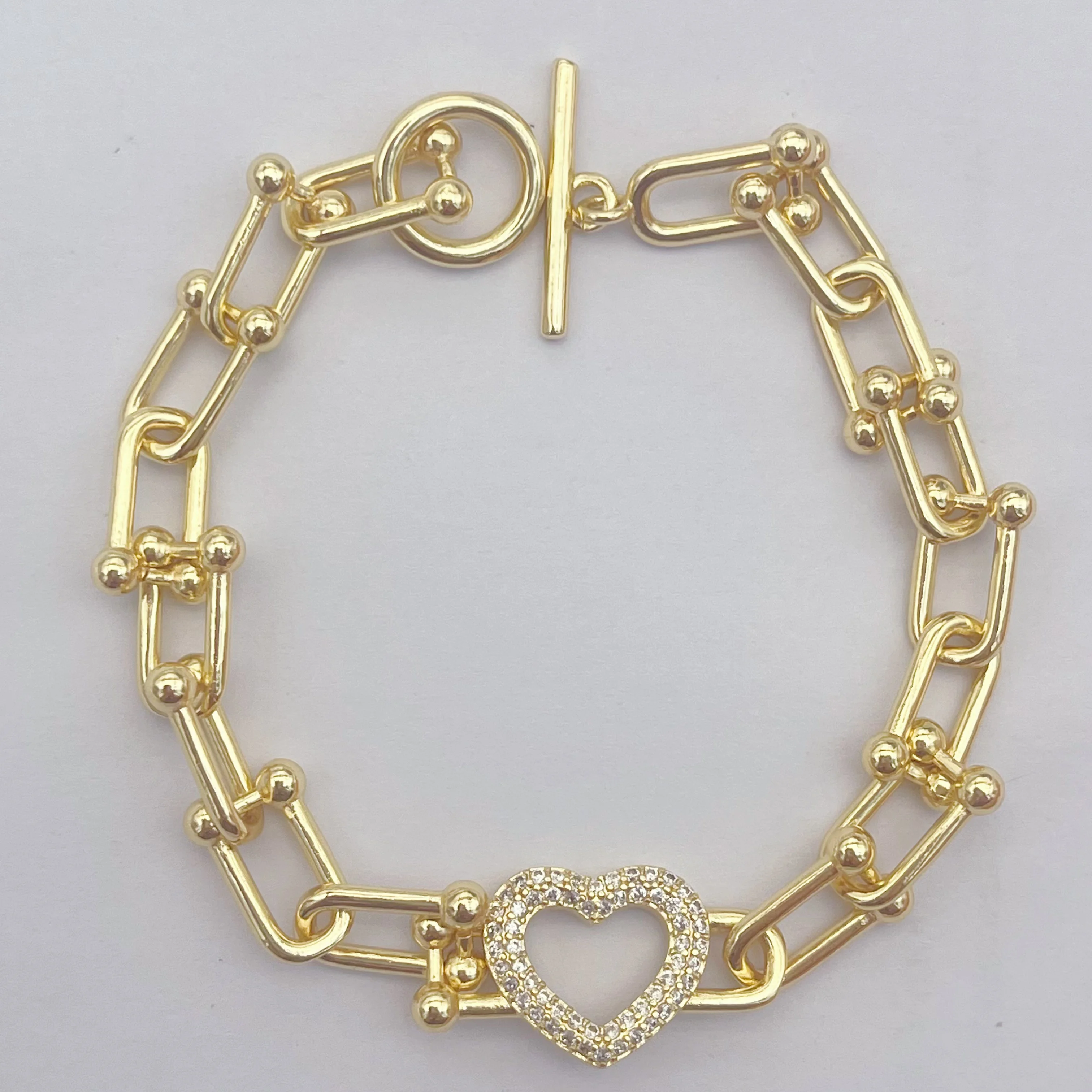 JML 14k gold oro plated wholesale classic hip-hop women bracelet elegant charms personality exquisite bracelet Mujer pulsera